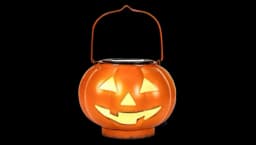 Halloween Pumpkin Solar Lantern - Orange