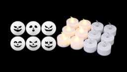 Halloween Tea Light LED Candles Set Of 12