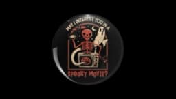 Spookie Movie Pin - Black