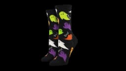 Halloween Ghost Skeleton Print Socks - Multicolor