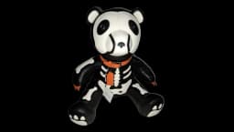 NWT Halloween Skeleton Bear Bag - Black/White/Orange