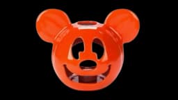 Mickey Halloween Candle Holder - Orange