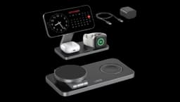 3 in 1 Wireless Charging Station - Black