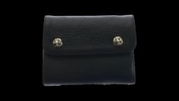 Mini Leather Wallet - Black