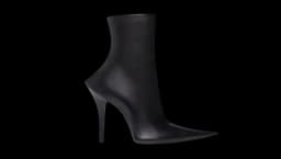 Witch 110mm Booties - Black Sheepskin
