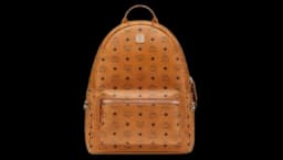 Stark Backpack - Visetos Side Studs Medium Cognac