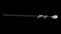 Handcrafted Amethyst Crystal Magic Wand - Black
