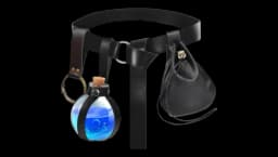 Halloween Renaissance Witch Belt Pouch 4 PCs - Black