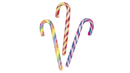 Candy Canes Barley Sugar - Multicolor (28g)