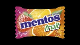 Mentos Chewy Dragee Fruit Single Candy