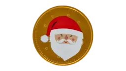 Big Christmas Chocolate Coin Santa
