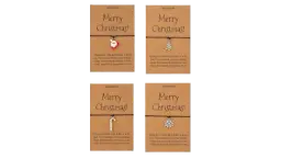 Christmas Bracelets 4 Pieces - Multicolor