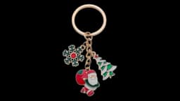 Christmas Keychain Charm Santa Clause - Multicolor