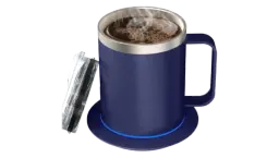 USB Self Heating Coffee Mug - Royal Blue
