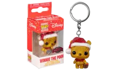Winnie the Pooh Holiday Diamond Glitter Keychain
