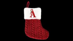 Christmas Stockings With Initials - Red/White