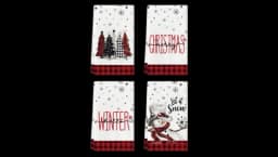 Christmas Kitchen Towels - Set Of 4