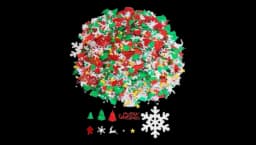 Christmas Glitter Confetti 4800 Pieces - Multicolor