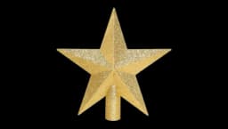 Christmas Tree Topper Gold Star