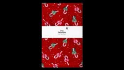 Candy Cane Table Cloth 140x220 cm - Red
