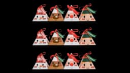 Christmas Triangle Candy Boxes 24 Pieces