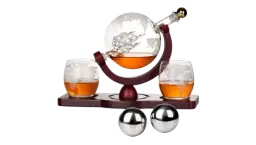 Whiskey Decanter Globe Set