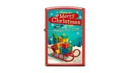 Lighter Christmas Tree, Merry Christmas - Red Matte