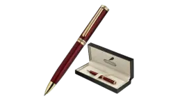 Red Lacquer Gel Pen - Red/24K Gold Finish