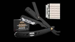 Professional Straight Razor 100 Pack Blades - Black