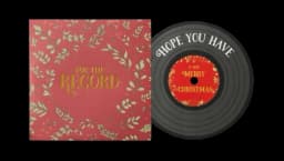 Luxury Vintage Christmas Vinyl Record