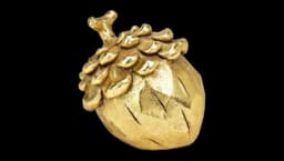 Christmas Decoration Acorn - Gold