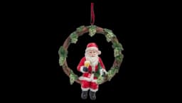 Santa Claus Drinking Champagne Ornament
