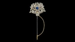 Sicily Brooch - Silver Tone