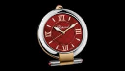 Imperiale Alarm Clock Rose Gold & Silver-Toned Metal - Red