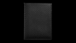 Tifanny T Square Leather Passport Cover - Black