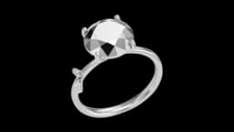Diamond-Cut Ring - Sterling Silver