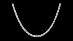 Tennis Necklace 45 CTW - Brass/Cubic Zirconia