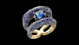 Emotion Collection Charmeuse Ring 18K Yellow Gold/Sapphires