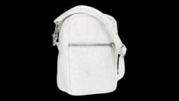 TAKA MINI Spiderweb Leather Stitch Bag - White