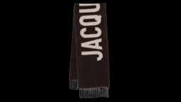 Virgin Wool Scarf - Dark Brown