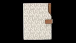 Jet Set Monogram Passport Wallet - White