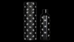 Logo-Print Thermos - Black/White