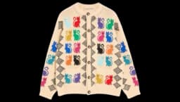 Jacquard Button Cardigan - Cream