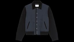Quilted Blouson With Logo Patch - Black