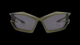 Shield-Frame Acetate Sunglasses - Green Green Smoke