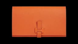 New H Passant Toutenmain Wallet - Orange