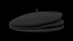 The Concertina Wool Beret - Black
