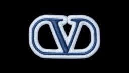 Valentino Logo Patch - Blue/White