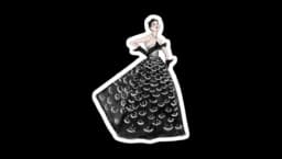 Sparkling Vintage Glamour Sticker