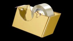 Gold-Plated Tape Dispenser - 23 Karat Gold